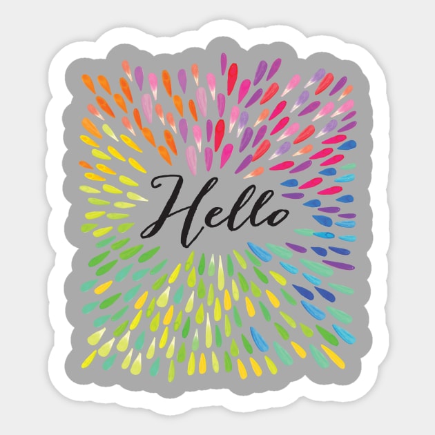 Hello Sticker by thedailysoe